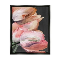 Stuple Industries розови лалиња цвет аранжман Ботаничко и цветно сликарство црно лебдеј врамен уметнички печатен wallид
