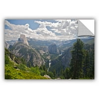 Artwall Dan Wilson Yosemite Half Dome Vernal Falls и Nevada Falls Artappealz Отстранлив wallидна уметност