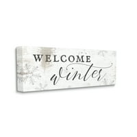Интри за таблети ја поздравуваат зимската фраза геометриска шема на снегулка од платно wallидна уметност, 24, дизајн од Дафне