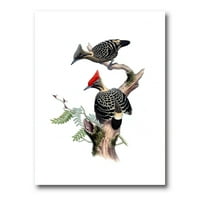 Дизајн на „Антички птици во дивината VI“ традиционална печатење на wallидови од платно
