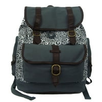 -Cliffs Unise Canvas Bookbag гроздобер памук лаптоп ранец мода дневен пакет, обичен колеџ студентски ранец, училишна торба,