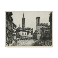 Сцени на ликовна уметност во трговска марка во Firenze II 'Canvas Art од непознато