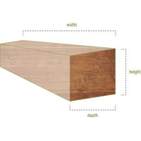 Ekena Millwork 8 H 8 D 36 W Sandblasted Fau Wood Camply Mantel, природен златен даб