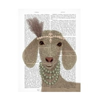 Фаб Фанки „Пош бела коза книга печати“ платно уметност