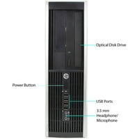 Обновени HP Десктоп Кули Компјутер, Интел Јадро Дуо, 4GB RAM МЕМОРИЈА, 160GB HD, Windows Home, Црна