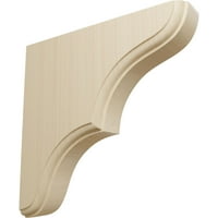 Ekena Millwork 3 4 W 1 2 D 1 2 H Stratford Wood Bracket, Rubberwood