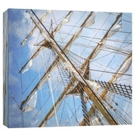 Слики, јарболи со висок брод, 20х16, декоративна wallидна уметност на платно