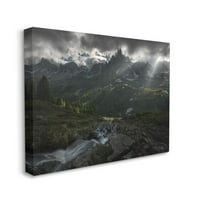 Stuple Industries бура над планините Епски пејзаж фотографија платно wallидна уметност од Енрико Фосати
