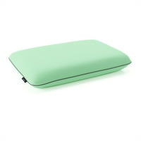 Мемориска пена забавна перница со покривка од допир, стандардна кралица, зелена нане