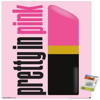 Убава Во Розово-Лого Ѕид Постер со Pushpins, 22.375 34
