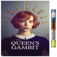 Нетфли Кралицата Гамбит-Шаховски Ѕид Постер, 22.375 34