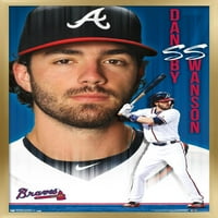 Braves Atlanta - Dansby Swanson Wall Post, 14.725 22.375