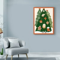 Трговска марка ликовна уметност 'Божиќни дрвја 2' платно уметност од Лиза Пауел Браун