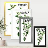 Дизајн на „Антички зелени лисја Растенија VII“ Традиционална врамена уметничка печатење