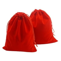Кадифени Торби За Накит Со Врвки Свадбена Веселба Ја Фаворизираат Торбичката За Подароци Црвена