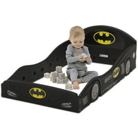 Бетмен Бетмобил Автомобил Спијте И Играјте Кревет За Мали Деца Со Прикачени Заштитни Огради Од Деца Од Делта