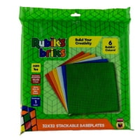 Строго Briks Rubik's Briks 3D Constructoin Play Постави поставени плочи - Вклучени плочи (10 10