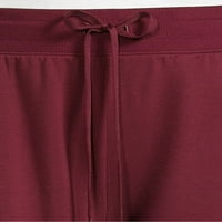 Атлетски работи женски плус големина џогерски панталони со џебови, 2 пакувања