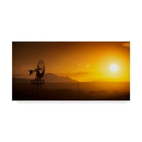 Трговска марка ликовна уметност „Панорама зајдисонце бр. 2“ платно уметност од Истван Наги