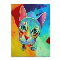 Трговска марка ликовна уметност „Аце мачка“ платно уметност од Корина Свети Мартин