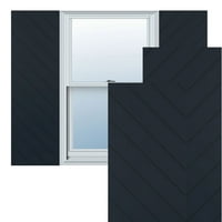 Ekena Millwork 12 W 58 H TRUE FIT PVC Diagonal Slat модерен стил фиксирани монтирани ролетни, без starвездени ноќни сини