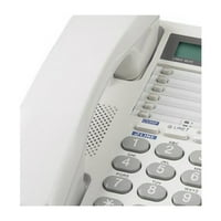 Panasonic KX-TS208W 2-Линија Операција 2-Линија Интегриран Телефонски Систем 16-Цифрен ЛЦД Со Часовник
