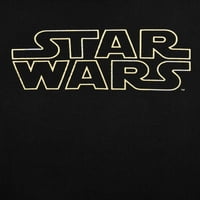 Графичка маица со лиценциран маица за маици за мажи во „Војна на Starвездите“, голема, голема