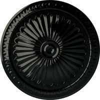 Ekena Millwork 15 OD 3 4 P Alexa тавански медалјон, црна бисер со рачно насликан