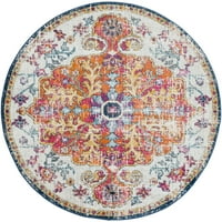 Уметнички ткајачи Харпут Медалјон област килим, сина, 5'3 круг