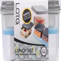 Ручек во движење за контејнери за ручек сет со отстранлив мраз пакет, повеќе бои