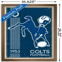 Индијанаполис Колтс - Постери за ретро лого, 14.725 22.375