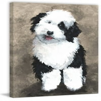 Парвез Таџ Симпатична Кожен Куче Платно Ѕид Уметност