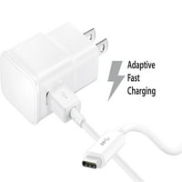 Charger Verizon Samsung Galaxy y Duos S. Брз микро USB 2. Кабелски комплет од IXIR -