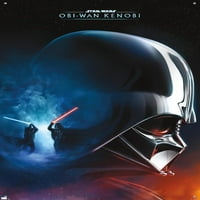 Војна на ѕвездите: Оби - Ван Кеноби - Дарт Вејдер Колаж Ѕид Постер со Притискање, 22.375 34