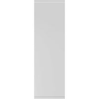 Ekena Millwork 12 W 30 H TRUE FIT PVC два еднакви ролетни со рамен панел, бело