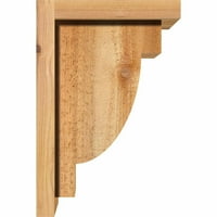 8 w 8 d 12 h h Alpine Rough Sawn Corbel w backplate, западен црвен кедар