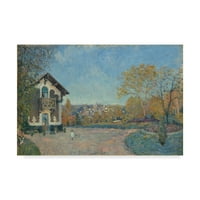 Погледот на ликовната уметност на трговската марка на Marlyleroi од Coeurvolant 'Canvas Art by Alfred Sisley