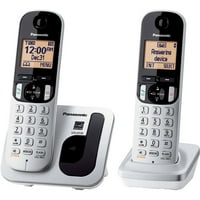Panasonic KX-TGC212S Проширување На Дигитален Телефон Со Две Сребрени Телефони