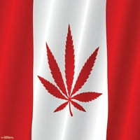 Канадски Коноп Знаме Ѕид Постер, 22.375 34