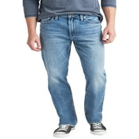 Сребрени фармерки копродукции за мажи Грејсон лесно се вклопуваат со фармерки со права нозе, големини на половината 28-44