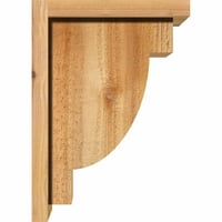 8 w 10 d 14 h h Alpine Rough Sawn Corbel w backplate, западен црвен кедар