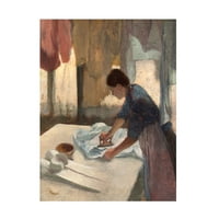 Womanената на Едгар Дегас, пеглање Ц 1877 година, платно уметност