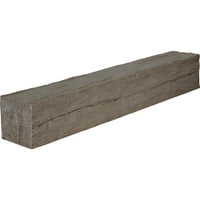 Ekena Millwork 6 H 8 D 60 W Riverwood Fau Wood Camply Mantel, природен мед роса