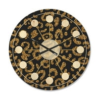 Дизајн на „Златно леопардско крзно формира“, модерен часовник со woodид од средниот век