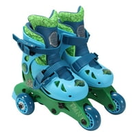 PlayWheels Тинејџерски мутант нинџа желки кабриолет 2-на-дете скејт, помлада големина 6-9