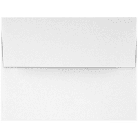 Луксуз коверти со покана, 3 4, 70lb, класичен постелнина Авон Брилијантно бело, пакет