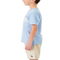 С. Поло Асн. Модна маица за момчиња, 2-пакет, големини 4-18