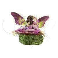 5 Принцеза Градина Зелена И Виолетова Пеперутка Самовила Во Гнездо Божиќ Украс