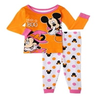 Minnie Muse Baby Girls 'Peek-A-Boo памук Snug Fit Pajamas, сет со 2 парчиња