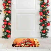 Божиќна Подлога За Божиќна Врата, Божиќна Врата Среќни Божиќни Украси За Домашни Домови Нелизгачки Душеци За Добредојде За Влезната